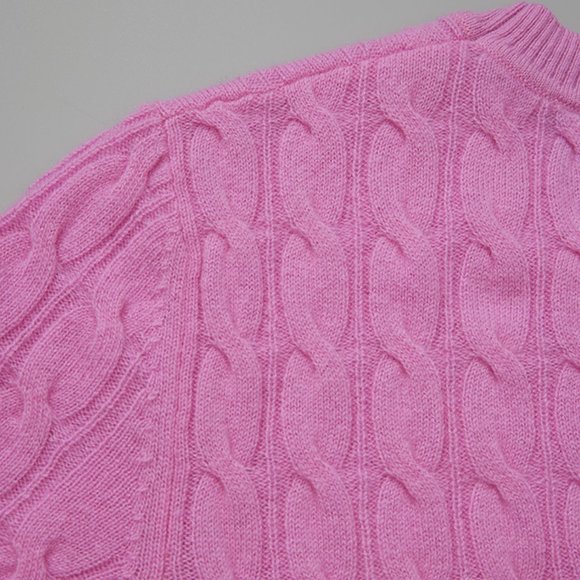 CHICJOC Women 100% Cashmere sweater in rose pink size 40 - Picture 10 of 15
